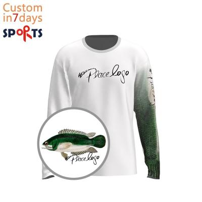 China Orhor Logo Print Long Sleeve Youth Antibacterial Kids Fishing Custom Shirts for sale