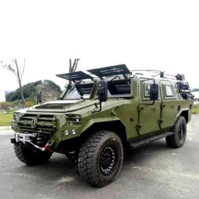 China Bulletproof Armored Vehicle 4970/5900x2134/2400x1960/2000 4x4 Vehicles Dongfeng Mengshi Armored Vehicles for sale