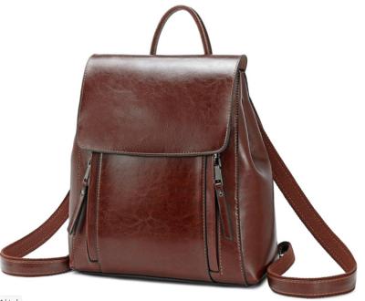 China Fasion China Supplier Elegant Leather Bag Adjustable Strap Cross-adjustment Temperament Mature Backpack for sale