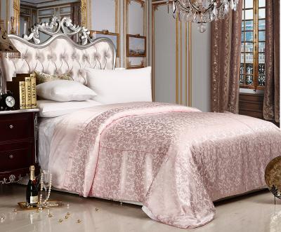 China Modern Luxurious Ultra Soft Silk Pink Floral 100% Mulberry Duvet Cover For Home for sale