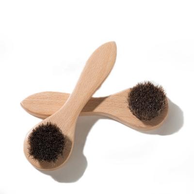 China All Natural Wholesale Small Natural Wooden Facial Cleansing Brush Small Bristle Brush With Handle for sale