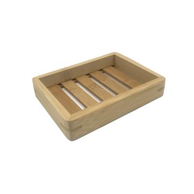 China Suit for High Quality Eco-friendly Bathroom Variety of Soaps Sets Bamboo Soap Crate Bamboo Soap Box for sale