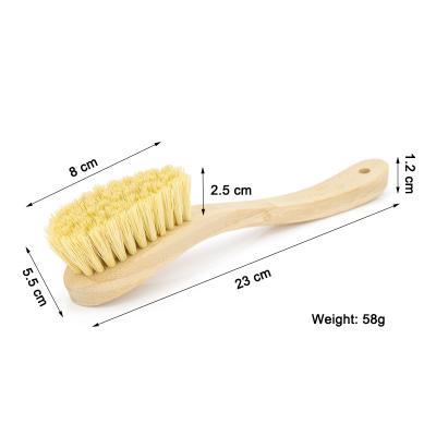 China 2022 Hot Selling Amazon Dish Brush Pot Cleaning Brush Sustainable High Quality Long Sisal Bamboo Handle for sale