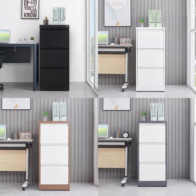 China (Other) Adjustable yitahome 3 Drawer Paper Safe Filing Cabinet With Desk Drawers Black for sale