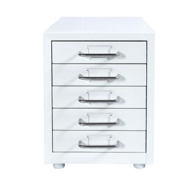 China New Design Adjustable Home Office Furniture Small Mini Storage 5(Height) Drawer Cabinet On Table Desk for sale