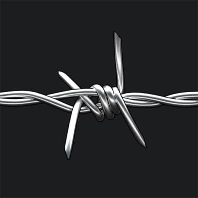 China Easy high quality anti-theft barbed wire. PVC coated, hot dipped galvanized aluminum alloy barbed wire for sale