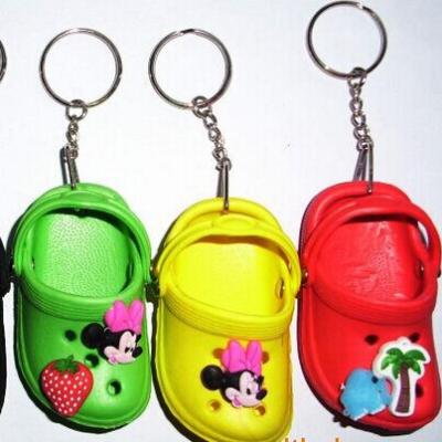 China MIX Color MIX Color Cute Croc MINI Croc Hole Promotion Gift Charm Shoe Key Chain for sale