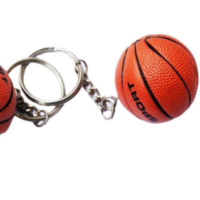 China Cheap Custom European Ball Basketball Sports PU PVC Promotion Gifts Key Chain Keychain Promotional GIFT for sale