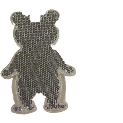 China Be Seen Bear Shape Custom Hard Plastic Reflective Key Chain Key Chain Key Chain Gift for sale