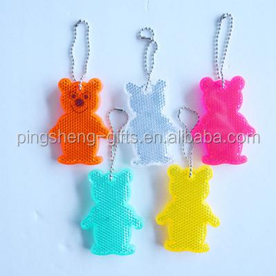 China Safety Luminous Reflective Custom Reflector Key Chain for sale