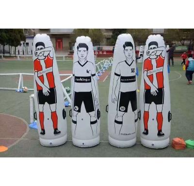 China Tumbler Customized 180cm High Inflatable Football Free Kick Training Dummy Wall Dummy Tumbler for sale