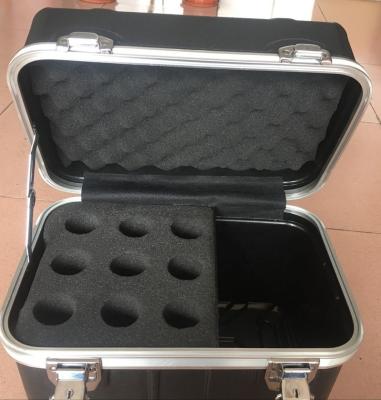 China Aluminum Microphone Frame Flight Case For Mic Shockproof Hard Plastic Mic Display Stand Case for sale