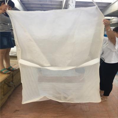 China 1 Ton / 2 Ton Bulk Firewood Bags , Flat Bottom Polypropylene Grain Bags for sale