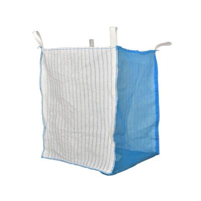 China Ventilated Flat Bottom Industrial Mesh Bags For Cabbage / Onions / Butterbeans for sale