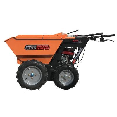 China 250KG Payload Self Propelled Garden Use 5.5hp Gasoline Engine Mini Dumper Truck < 4L for sale