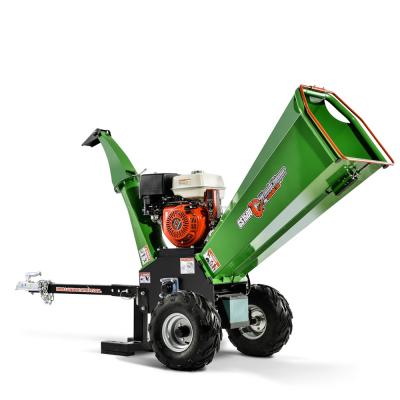 China Farms 5 Inch Capacity 15hp Loncin/Ducar/B&S/Honda Towable Gasoline Engine Powered Wood Chipper For Garden for sale