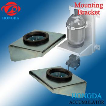 China hydraulic accumulator wall mounting bracket with rubber support ring for sale