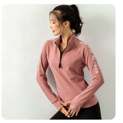 China Breathable Women Adjustable Long Sleeve Yoga Top Yoga Wear Wholesale for sale