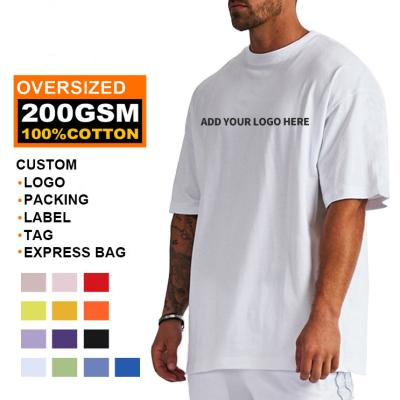 China Custom Made High Quality Cotton Breathable Round Neck T-shirt Men OEM Customized Heavy Logo Printing Embroidered T Shirts Bulk for sale