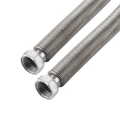 China Modern Stainless Steel Iinsulated Shower Gas Connecting Combi Boiler Pipe Nut Flexible Nipple Common Tubes f1/2