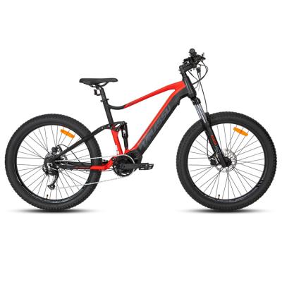 China bafang M600 mid drive downhill e-mtb JOYKIE 500w 48v electric mountain bike downhill full suspension with mid-motor for sale