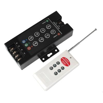 China Safety In Current Controllerdc12v 24v rf 8keys 10a *3chanle rgb led strip wireless remote controller for sale