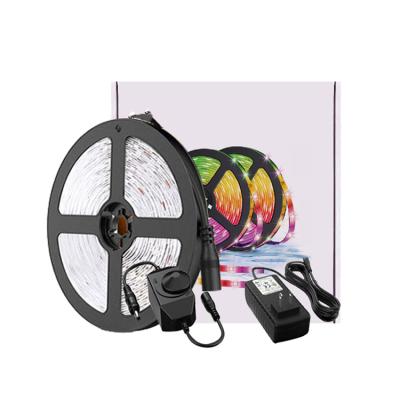 China Warehouse Manufacturers Color Strip Kit 5m 300leds Smd Single 2835 12v Warm White Dimmable Led Strip Lights Kit for sale