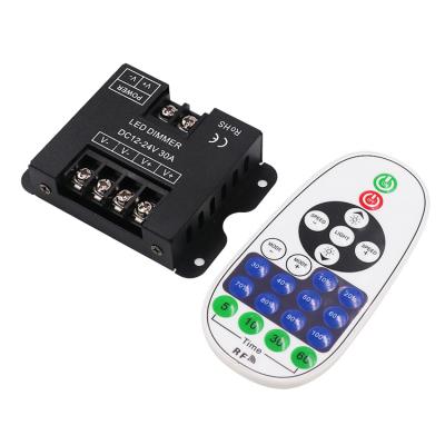 China Single Color Led Strip Led Rheostat 5050 High Power 12v 24v 30a Smd 2835 23keys 23keys Control Led Dimmer Mono Remote Led Controller Led Strip Dimmer for sale