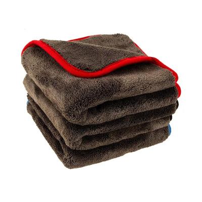 China Microfiber Towel Chosen Towel Customized Thick Microfiber Car Polish Plush Car Wash Towel Soft Car Care Auto Detailing Drying Towel for sale