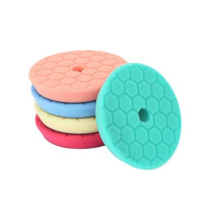 China Foam Pad Selected OEM Car Care Auto Hexagon Waxing Polishing Pad 3