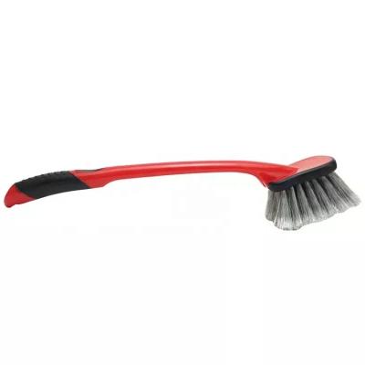 China Auto Detailing Products Chose Wholesale Customized Plastic Auto Detailing Stiff Brush Auto Wheel Brush Tire and Rim Brush Durable Long Handle for sale