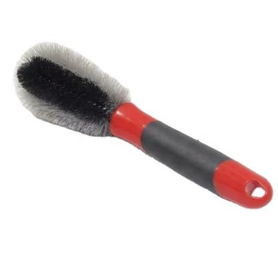 China Auto Detailing Products Chose Wholesale Customized Plastic Auto Detailing Stiff Brush Auto Wheel Brush Tire and Rim Brush Durable Long Handle for sale