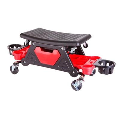 China Selected Saddles Heavy Duty Auto 2 in 1 OEM Retailer Customized Car Maintenance Rolling Chair Seat Removeable Creeper Car Saddles Garage Seat for sale