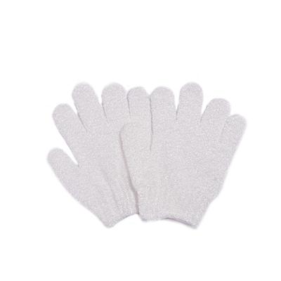 China All Natural White Bath Shower Gloves Exfoliating Gloves Body Glove For Exfoliating And Body Scrubber for sale