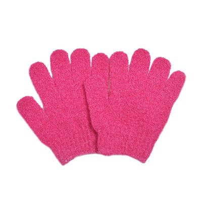 China All Natural Pink Hot Sale Mitt For Bath Mitt Dead Skin Cell Remover Scrub Wash Mitt Bath For Showering for sale