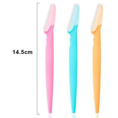 China Easy to Wear Safety Razor Woman Makeup Eyebrow Trimmer Eyebrow Shaver Face Shaver Eyebrow Hair Removal Hair Removal Cutters 3Pcs/set for sale