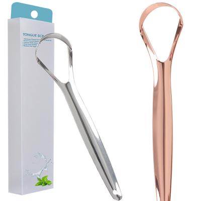 China Eco-friendly Hot Sale Amazon Care Private Label Tongue Cleaner Tongue Scraper Copper for sale