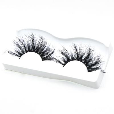 China Private Label 25mm Thick Eye Lashes 3D 5D Real Mink False Eyelashes For Beauty for sale