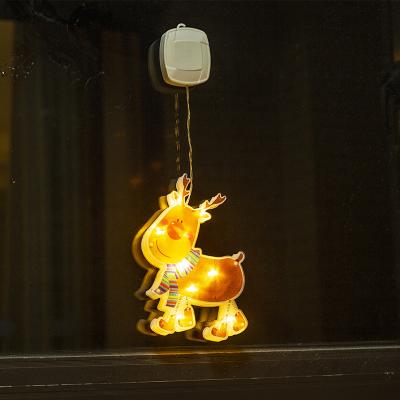 China PVC Xmas Decorations Room Bedroom Party Atmosphere Christmas Decorations Hanging Christmas Lights Window Lights for sale