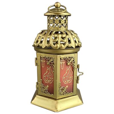 China Home Decoration Wholesale Ramadan Lantern Lighting Lamps And Durable Lanterns Iron Decorative for sale