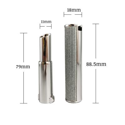 China Wholesale Newest Round Design Lipstick Packaging Magnetic Lipstick Tube Lipstick Eco-friendly Silver Customized for sale