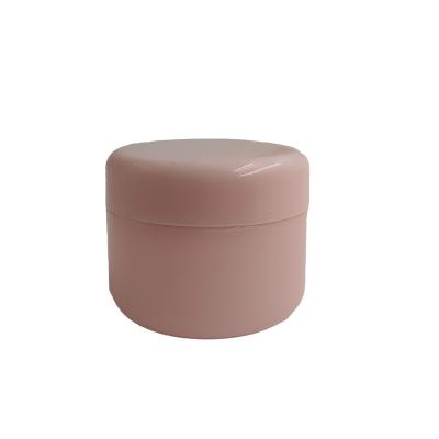 China Wholesale 50g Cosmetic Frosted Pink PP Cosmetic Plastic White Cream Jar for sale