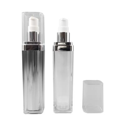 China Liquid Transparent Plastic Perfume Pump 30ml Cosmetic Airless Bottle For Liquid Foundation for sale