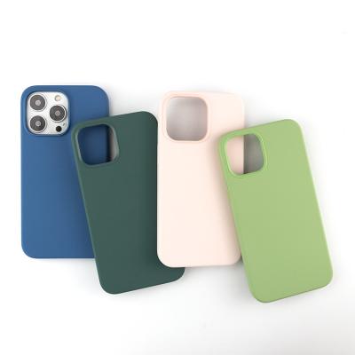 China Custom Shockproof Silicon Phone Cases Microfiber Soft Touch Silicone Liquid Case For iPhone 14 13 XS XR 8 7 plus 11 12 pro max for sale