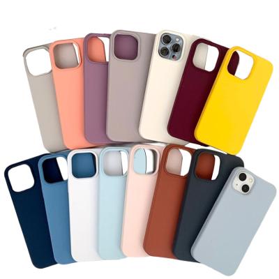 China Minimalist Shockproof Shockproof Soft Silicone Mobile Cell Phone Case For iPhone 11 12 13 pro Max Silicone Case Cover for sale