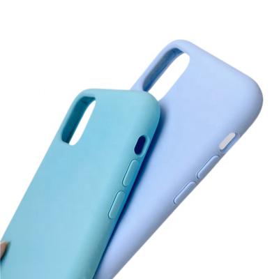 China 2022 shockproof the latest official original silicone phone case for iphone 7 and xr 7plus 11 customizable logo phone case. for sale