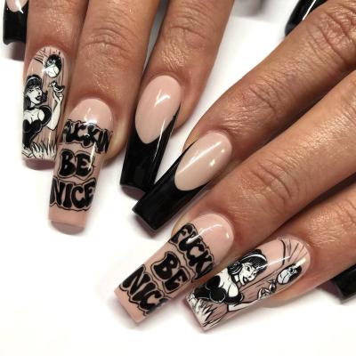 China Easy Apply French Nail Art Decal Sticker Detachable Nail Art Decal DIY Hot Girl Nail Art Convenient and Fast for sale