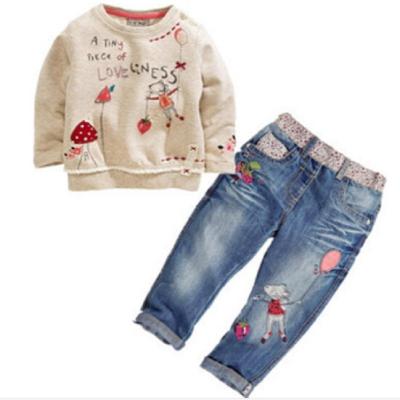 China AIXI Girls Casual Clothing Sets Children's Clothing Wholesalers Kids Clothes Set for sale