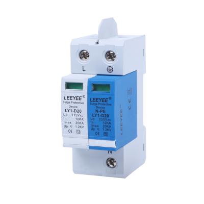 China PBT 1P+N-PE D20 20kA 275V AC Power Supply Surge Protection Device for sale