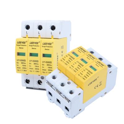 China Family 20ka 3P 385V 20ka SPD LY1-D20 lighting protection device obo D20 surge protector for sale